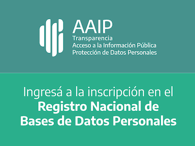 AAIP - Registro Nacional de Bases de Datos Personales