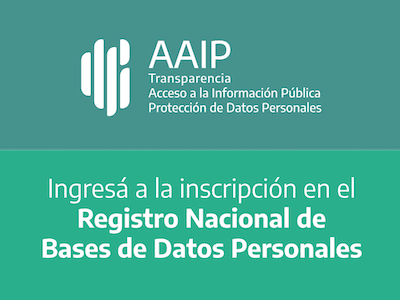 AAIP Registro Nacional de Bases de Datos Personales